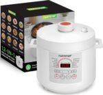 NutriChef 6 Quart Electric Pressure Cooker | 12 Function Digital Countertop Pressure Cooker | Adjustable Time & Temperature | Re-heat and Keep Warm Function | 13.1 x 11.4 IN | White - Image 2