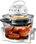 NutriChef Air Fryer, Infrared Convection Oven, Halogen Oven Countertop, Healthy Cooking, Stainless Steel, 13 Quart 1200W, Prepare Quick Healthy Meals, Great for French Fries & Chips (White) - Image 2