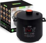 NutriChef Electric Pressure Cooker 6 Quart Capacity | 9 Function Digital Countertop Pressure Cooker | Adjustable Time & Temperature | Cook, Bake, Steam, Broil, & Braise | 13.1 x 11.4 IN | Black - Image 2