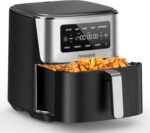 Nuwave Brio Plus 6-in-1 Air Fryer, 7-Qt Large Capacity, 50°F–400°F Precise Temp Control, Non-Toxic PFAS-Free Nonstick, Air Fry, Bake, Roast, Toast, Dehydrate, Reheat, 100 Presets, Dishwasher Safe - Image 2