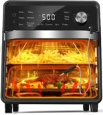 Nuwave Plug-In Grill Air Fryer Oven Combo w/Sheath Heaters, Authentic Char Flavor, 2024 New Convection System, 2X More Even, 100 Presets, Smarter Probe, 50-550°F, Stainless Steel - Image 2
