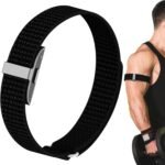 Nylon Sport Loop Ankle/Arm Replacement Bands Compatible with Hume Band,Hook and Loop Breathable Soft Bicep Strap for Women Men,Adjustable Wristband for Fitness Tracker,Black - Image 2