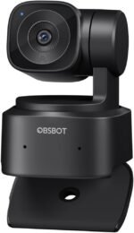 OBSBOT Tiny SE 1080P 100FPS Webcam for PC, AI Tracking PTZ Streaming Camera with 1/2.8" Sensor, Gesture Control, Dual ISO, Staggered HDR, Web Camera for Desktop Computer, Laptop, Meeting, Video Calls - Image 2