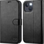 OCASE Compatible with iPhone 13 Wallet Case, PU Leather Flip Folio Case with Card Holders RFID Blocking Kickstand [Shockproof TPU Inner Shell] Phone Cover 6.1 Inch 2021 (Black) - Image 2