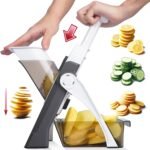 ONCE FOR ALL Safe Mandoline Slicer For Kitchen, Professional Vegetable Slicer For Food Potato Slices, Thickness Adjustable 0.1-8 mm Kitchen Artifact Fast Meal Prep - Image 2
