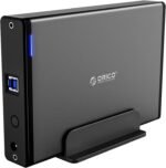 ORICO 3.5 Inch External Hard Drive Enclosure with Removable Enclosure USB 3.0 to SATA 3.0 5Gbps for SATA 3.5 Inch HDD with 12V 2A Power Supply Adapter (16TB Max, Blue Display) 7688U3 - Image 2