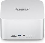ORICO DataMatrix Mini 18TB Externsion Storage, 2TB SSD with 16TB External Hard Drive, 10Gbps USB-C&USB A Docking Station Compatible with Thunderbolt 3/4/5, SD/TF/CF Card Reader, for MacBook - Image 2