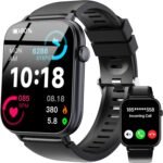 OUKITEL Smart Watch for Men Women, 1.83" HD Touchscreen Fitness Tracker, Bluetooth Notifications/Calls, IP68 Waterproof, 100+ Sport Modes, 24/7 Heart Rate & Sleep Monitor for iPhone Android iOS - Image 2