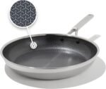 OXO Hybrid 12” Nonstick Stainless Steel Frying Pan, PFAS-Free Ceramic Skillet, Fusion Boost Tech for Powerful Searing, Induction & All Cooktop Compatible, Dishwasher Safe, Mirror Polished Tri-Ply - Image 2