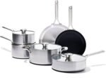 OXO Mira Tri-ply Stainless Steel, 10 Piece Cookware Pots and Pans Set, Skillets, Saute, Saucepans, Lids,Incl Ceramic Nonstick Frying Pan,Induction,Multi Clad,Metal Utensil Safe,Dishwasher & Oven Safe - Image 2