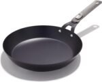 OXO Outdoor Pre-Seasoned Carbon Steel 10" Frying Pan Skillet, Detachable Handle for Easy Storage, Indoor Use, Nonstick with Use, Induction Suitable,Oven & Broiler Safe,Browning, Grill,Sear,Saute,Black - Image 2