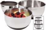 Oggi Stainless Steel 3-Piece Bowl Set with Lids, (7287.0) - Image 2