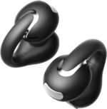 Open Ear Earbuds Bluetooth 5.4 True Wireless Clip On Earbuds Lightweight Comfort Bone Conduction Headphones Built-in Mic for Clear Audio Waterproof Stable Fit for Outdoor Sports Black - Image 2