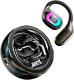 Open Ear Headphones Bluetooth 5.4 Wireless Earbuds with LED Display, Clear Calls, IPX4 Waterproof, 30H Playback Ear Buds for Running Sport Gym, Black - Image 2