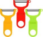 Original Vegetable Peeler Carbon Steel Blade 3-Pack Red/Green/Yellow - Image 2