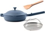 Our Place Always Pan 2.0-10.5” (2.6 Qt) Nonstick, Toxin-Free Ceramic Cookware | Patented 10-in-1 Aluminum Frying & Sauté Pan | Safe for Oven, Induction & All Cooktops up to 450°F | Blue Salt - Image 2