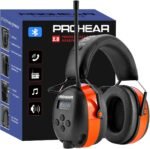 PROHEAR 033 2.0 Upgraded Bluetooth Hearing Protection AM FM Radio Headphones - 31SNR Noise Reduction Ear Muffs with Long-Lasting Stable Rechargeable Battery - 50 Hrs for Mowing Snowblowing - Orange - Image 2