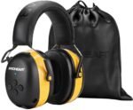 PROHEAR 037 Bluetooth 6.0 Hearing Protection Headphones with Rechargeable 1500mAh Battery, 30dB SNR Safety Noise Reduction Ear Muffs 120H Playtime for Mowing, Workshops, Snowblowing - Yellow - Image 2