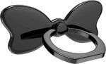 PZOZ Metal Cell Phone Finger Ring Stability Holder Back Stand Collapsible Hand Grip Knob Loop Car Mount Hook Kickstand 360 for iPhone Samsung Galaxy Mobile Cute Accessories (Black) - Image 2