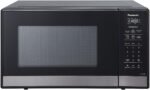 Panasonic NN-SB438S Compact Microwave Oven, 0.9 cft, Black Stainless Steel - Image 2