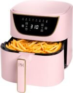 Paris Hilton Air Fryer, Large 6-Quart Capacity, Nonstick Made without PFAS, Touchscreen Display, 8-in-1 (Air Fry, Roast, Broil, Bake, Reheat, Keep Warm, Pizza, Dehydrate), Dishwasher Safe, Pink - Image 2
