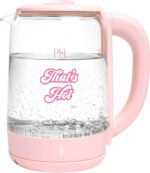 Paris Hilton Electric Kettle, Fast Boil with Auto Shut-Off, LED Indicator, 360° Base, Cord Storage, 1.8-Liter, Glass, Pink - Image 2