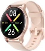 Parsonver Smart Watch, 5ATM Waterproof Swimming Watch, Smartwatch for Women with Bluetooth Calls, Fitness Tracker Heart Rate Sleep Monitor, Pedometer, 100+ Sports Modes for Android & iPhone, Rose Gold - Image 2