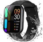 Parsonver Smart Watch, 5ATM Waterproof Watch for Swimming, Fitness Activity Tracker with 110+ Sports Modes, Heart Rate/Sleep/SpO2/Calories Monitor, Pedometer, Fitness Watch for Android & iPhone, Black - Image 2