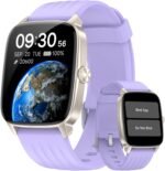 Pedometer Watch for Men Women Android & iPhone, 1.85" Retina Display with Answer/Make Calls, Smart Watch with Pedometer, Calories & Step Counter, Waterproof Heart Rate/Sleep/SpO2 Monitor - Image 2