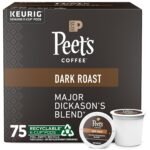Peet's Coffee, Dark Roast Keurig K-Cup Pods, 100% Arabica Coffee - Major Dickason's Blend 75 Count (1 Box of 75 Pods) - Image 2
