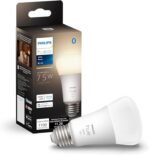 Philips Hue Smart 75W A19 LED Bulb - Soft Warm White Light - 1 Pack - 1100LM - E26 - Indoor - Control with Hue App - Works with Alexa, Google Assistant and Apple Homekit - Image 2