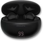 Philips T2520 True Wireless Earbuds, Bluetooth 5.4, Active Noise Cancelling, AI Mic Clear Calls, Dynamic Bass, 20H Battery, IPX4 Water Resistant, Black - Image 2