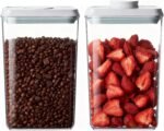 Pop Food Storage Containers Set Airtight Food Storage Containers with Pop Lids, Kitchen Pantry Organization and Storage, BPA Free, 2 x 2.8Qt - Image 2