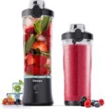 Portable Blender, Shakes and Smoothies Waterproof 20 oz BPA Free Blender Cup and a Travel Lid. (Black, 20 oz) - Image 2