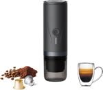 Portable Espresso Maker,Self-Heating Electric Mini Coffee Machine,Up to 20-Bar Pressure,Compatible with NS Capsules & Fine Grind,Coffee Maker for Outdoor Camping,Hiking,RV & Car, travel (Black) - Image 2