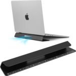 Portable Laptop Wedge Airflow Cooling Stand, Aluminium Laptops Feet Legs Improved Ergonomics, Stability, and Versatility - Compatible with MacBook and All Laptop, with Ruler - Image 2