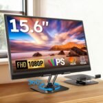 Portable Monitor, 15.6" FHD 1080P Portable Screen for Laptop with Adjustable Stand, USB-C HDMI Second External Monitor, Travel Screen Extender for Laptop Mac Phone PS4/5 Xbox Switch - Black - Image 2