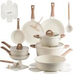 Pots and Pans Set Non Stick Ceramic Cookware Set 22-Piece Nonstick Kitchen Cooking Sets Stockpot Saucepan Frying Pans - Image 2
