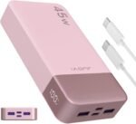Power Bank Fast Charging, 20000mAh 45W Portable Charger, Samsung Super Fast Charging Portable Phone Charger, USB C Power Bank for MacBook, iPhone 15 14 13 Pro Samsung S24 S23 (Pink) - Image 2