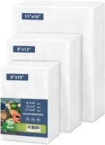 Precut Vacuum Sealer Bags, 150 Gallon 11" x 16" and Quart 8" x 12" and Pint 6" x 10" Commercial Grade Textured Food Sealer Bag, Vacuum Storage Bags for Storage, Meal Prep or Sous Vide - Image 2