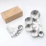 Premium No Rust 10-Piece Stainless Steel Measuring Cups & Spoons Set, Cups and Spoons, Kitchen Gadgets for Cooking & Baking, Easy To Read No Fading Engraved Measurements, & Stackable Design - Image 2