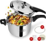Premium Stainless Steel Pressure Cooker Non-Aluminum, 3 Quart Multi-Safety Protection Pressure Cooker, Induction Gas Electric Stove Compatible - Image 2