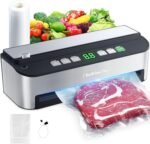 PressFree TRUE-Auto Vacuum Sealer Machine, Beelicious 85KPA Fully Automatic 8-IN-1 Food Sealer with Bags Storage, Build-in Cutter, Moist Mode and Air Suction Hose |Sous Vide | Digital Countdown - Image 2