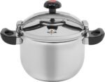 Pressure Cooker Stainless Steel,Pressure Cooker with Lid,Single Valves,Gas & Induction Compatible,Pressure Cooker Clamp On Type for Kitchen (60Kpa 23.25 Qt) - Image 2