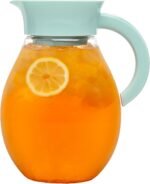 Primula The Big Iced Tea Maker and Infuser, Plastic Beverage Pitcher with Leak Proof, Airtight Lid, Fine Mesh Reusable Filter, Made without BPA, Dishwasher Safe, Aqua - Image 2