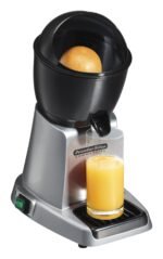 Proctor Silex Commercial 66900 Electric Citrus Juicer, 3 Reamer Sizes for Oranges, Lemons, Limes and Grapefruits, Removable Bowl, Strainer, Splashguard, Drip Tray, Black/Grey - Image 2