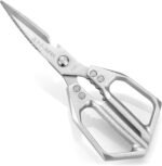Professional Kitchen Scissors,Heavy Duty Multi-Purpose Food Cooking Shears for Jointing Chicken,Cutting Herbs,Opening Packages - Dishwasher Safe with Bottle Opener - Image 2