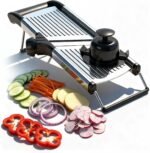 Professional Mandoline Slicer for Kitchen, Adjustable Vegetable Slicer Stainless Steel Mandoline Food Slicer with Julienne Cutter, Safe Vegetable Slicer - Image 2
