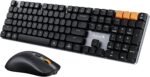 ProtoArc KM310 Mechanical Keyboard and Mouse, Wireless Rechargeable Aluminum Keyboard Mouse, 2.4G+Dual Bluetooth, Low Profile Keys, Linear Red Switches, Multi-Device, for Windows/Mac - Space Gray - Image 2