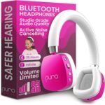 Puro Sound Labs Noise Cancelling Headphones for Kids - 85 dB Volume Limit, Built in Mic, 35-Hour Battery, Lightweight On Ear Design & Comfy Fit, Bluetooth Headphones for Kids – PuroQuiet Plus, Pink - Image 2